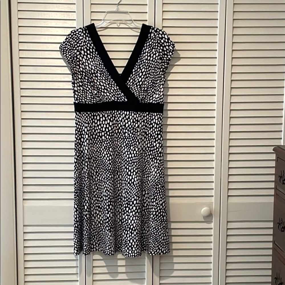 Elegant Black and White Dress